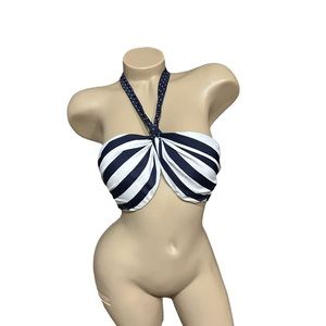 Sunproof by weatherproof Swim Bikini Too Navy White Sz 13 NWOT